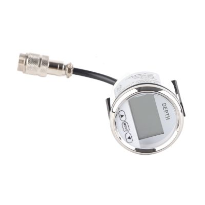Depth Sounder with Transducer, IP67 Dash Depth Finder Transducer Work with 12V System, for Yachts, Fishing Boats