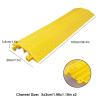 Yqyc Cable Ramp Cable Protector Ramps Wire Hose Protective 2 Channel 39 Long, 800kg Load Capacity - PVC Speed Bump and Wire Protector for Indoor and Outdoor Use view 2