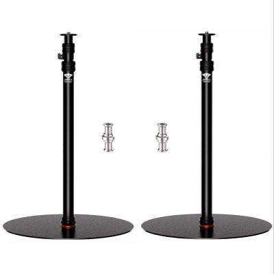 IFOOTAGE A400 Round Base Monopod, 79'' Photography Light Stand with Flat Base, Aluminum Studio Tripod Monopod Stand for Video Recording, Live Streaming, Interview, Payload 22lb (2 Pack)