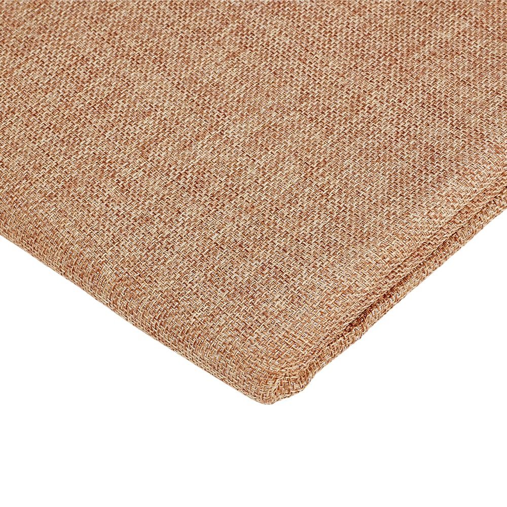 OLYCRAFT 19.7x57.5 Inch Beige Linen Speaker Grill Cloth Linen Speaker Fabric Dustproof Speaker Fabric Stereo Fabric Replacement Mesh Cloth for Home Stage Speakers Media Cabinet KTV Boxes Repair