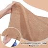 OLYCRAFT 19.7x57.5 Inch Beige Linen Speaker Grill Cloth Linen Speaker Fabric Dustproof Speaker Fabric Stereo Fabric Replacement Mesh Cloth for Home Stage Speakers Media Cabinet KTV Boxes Repair view 3