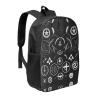 YQxwJL Supernatural Symbols Black Print Simple Backpack Lightweight Bag Travel Rucksack Casual Daypack Laptop Backpacks view 2