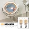 ZTTM 2 Pack 20W 120V 2700K Makeup Mirror Bulbs Suitable for Conair RP34B view 4