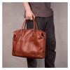 LLLSSS Men's Handbag Men's Briefcase Business Shoulder Messenger Bag Leather Office 14" Laptop Bag view 1
