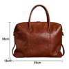 LLLSSS Men's Handbag Men's Briefcase Business Shoulder Messenger Bag Leather Office 14" Laptop Bag view 2