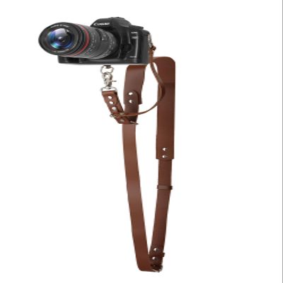 Bebaimis Single Camera Harness Strap for 1 Camera,Leather Camera Strap for Photographers,Leather Camera Harness Gear DSLR/SLR,Tan