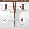 Bebaimis Single Camera Harness Strap for 1 Camera,Leather Camera Strap for Photographers,Leather Camera Harness Gear DSLR/SLR,Tan view 2
