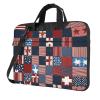 Flag Patchwork Print Laptop Bag Pouch Briefcase Fits 13/14/15.6 Inch Notebook view 1