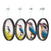 58mm Close Up Filter Set 4pcs Optical Glass Macro Close Up +1 +2 +4 +10 Lens Filter Kit 58mm for Cameras view 4