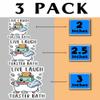 3 Packs Cute Sticker - Live Laugh Toaster Bath Sticker - Funny Toaster Joke Sticker - Phone Case Helmet Laptop Sticker - Skateboard Decor view 2