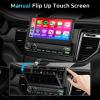 Android 13 2G 64G Single Din Car Stereo with Wireless Carplay Android Auto (Manual) 7 Inch Flip Out Touchscreen Car Radio 5.0 Bluetooth MirrorLink Backup Camera/USB/AUX Type-C/RDS/FM/WiFi/EQ view 3