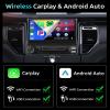 Android 13 2G 64G Single Din Car Stereo with Wireless Carplay Android Auto (Manual) 7 Inch Flip Out Touchscreen Car Radio 5.0 Bluetooth MirrorLink Backup Camera/USB/AUX Type-C/RDS/FM/WiFi/EQ view 4
