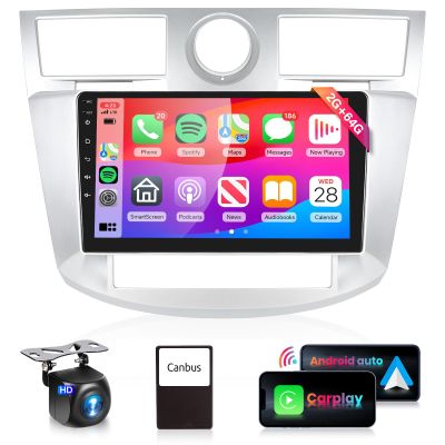 2G 64G Android Car Stereo for Chrysler Sebring 2006-2010 Radio with Wireless Carplay Android Auto,9inch 1080P Touch Screen Car Audio with BT FM Radio GPS WiFi Mirror Link Backup Camera Mic