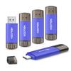 128GB USB C Flash Drive 5-Pack, KOOTION 2-in-1 Type-C Flash Drive USB-A&USB-C 3.0 Dual Drive OTG, Thumb Drive Memory Stick for Android Smartphone/Tablet/PC view 1
