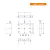 CHUNYE 2-8G Microstrip Power Splitter One-in-Four SMA 2000-8000MHz Microstrip Power Splitter Combiner view 3