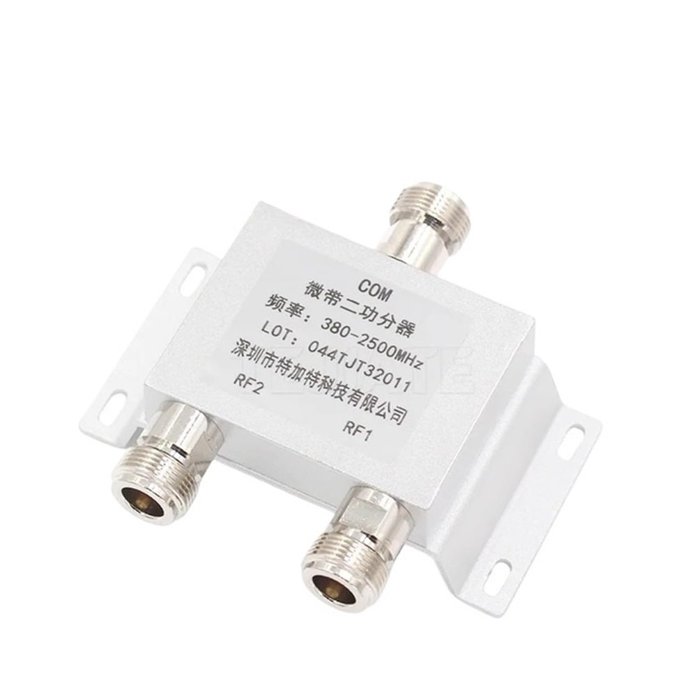 CHUNYE 1PCS N Type 1 to 2 Female Power Splitter Divider Microstrip 280-2500MHz 2.4G Wi-fi Coverage