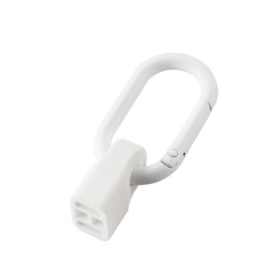 Elecom EKCWCCC01WH Cable Holder with Carabiner for USB-C White