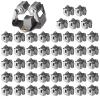 3-H 45 Pack Mop and Broom Holder Wall Mount Big Size Hanging 1 KG Extra,Broom Hanger Wall Mount for Hanging and Organizing Shove Rake Yard Tools in Shed Kitchen Laundry Room Bathroom Garden(Grey) view 1