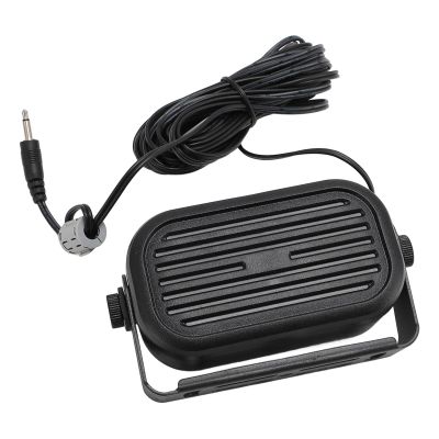 Heayzoki Mini External Speaker and Clear 7W Car External Speaker with 14.76ft Cable Length, Compatible with Most Car Radios, CB Radios, Ham Radios, Scanners
