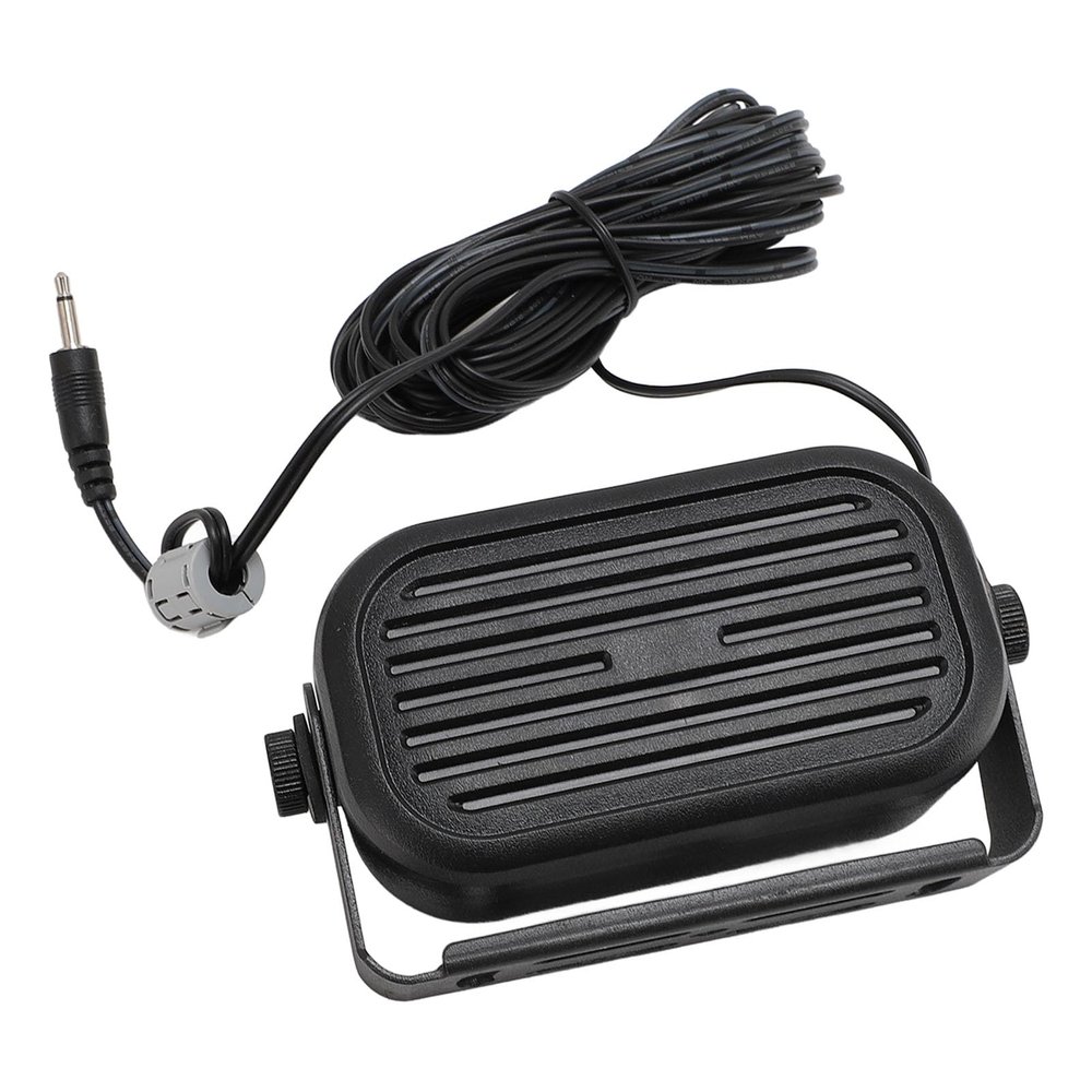 Heayzoki Mini External Speaker and Clear 7W Car External Speaker with 14.76ft Cable Length, Compatible with Most Car Radios, CB Radios, Ham Radios, Scanners