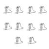 BJDZ 10 Pcs Triaxial BNC Female Metal Dust Cap with Chain. view 1