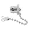 BJDZ 10 Pcs Triaxial BNC Female Metal Dust Cap with Chain. view 2