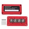 ALLGOOD Red Heavy Duty 4 Way Bus Bar/Power Distribution Box Terminal Studs 300A 48V DC view 1