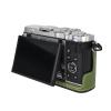 BMAOLLONGB E-P7 Case, Handmade PU Leather Half Camera Case Bag Cover Bottom Opening Version for Olympus PEN E-P7 With Hand Strap (Green) view 4