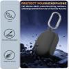 WADVCU for Beats Solo Buds(2024) Case Cover with Cleaner Kit, Soft Silicone Shockproof Protective Cover Compatible with Beats Solo Buds True Wireless Earbuds Charging Case with Carabiner-Black view 2