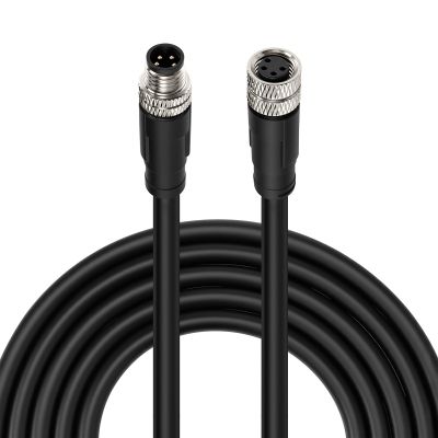 ZBLZGP M8 4 Pin A-Code Male to Female Extension Cable, IP67 Waterproof Shielded Actuator Sensor Cord for Profibus, IO-Link, Omron, Keyence, Sick, 10M (32.8FT)