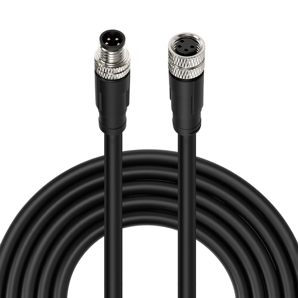 ZBLZGP M8 4 Pin A-Code Male to Female Extension Cable, IP67 Waterproof Shielded Actuator Sensor Cord for Profibus, IO-Link, Omron, Keyence, Sick, 10M (32.8FT)