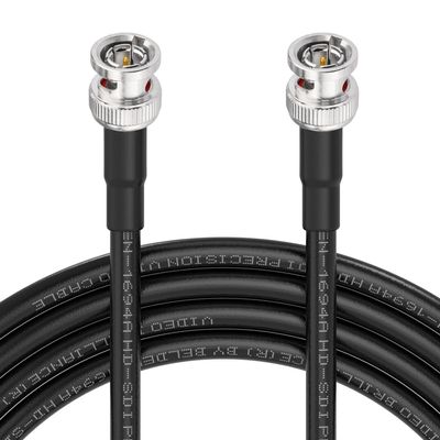 Superbat SDI Cable 300ft BNC Cable 75 ohm 3G/6G/12G Belden 1694A Black Support HD-SDI/3G-SDI/6G-SDI/4K Video,for Blackmagic Design Converter Camera Monitor Switcher etc.
