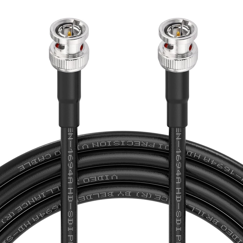 Superbat SDI Cable 300ft BNC Cable 75 ohm 3G/6G/12G Belden 1694A Black Support HD-SDI/3G-SDI/6G-SDI/4K Video,for Blackmagic Design Converter Camera Monitor Switcher etc.