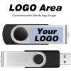FEBNISCTE 100 Pack 1G Flash Drive - Customized Your Logo USB 2.0 Thumb Drive Memory Stick - 100 PCS view 2