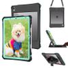 FXXXLTF iPad Air 11-inch M2 Case, iPad Air 5th Gen 10.9 Inch Shockproof Waterproof Cover with Lanyard & Pencil Holder & Kickstand, Teal view 1