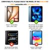 FXXXLTF iPad Air 11-inch M2 Case, iPad Air 5th Gen 10.9 Inch Shockproof Waterproof Cover with Lanyard & Pencil Holder & Kickstand, Teal view 2