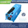 6000W 48 Vdc Inverter Charger,Peak 18000w,240 Vac Input, 120V/240V AC Output Split Phase,Low Frequency,Pure Sine Wave with LCD Remote Controller view 2