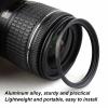 Black Filter Adapter Ring, Aluminum Alloy Reducing Ring Step Up Converter with CPL ND Close Up Camera Lens Adapter Ring (62-67mm) view 3