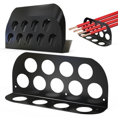 Hadwoer Cable Chase Wire Bracket (10 Pack), Electrical Wire Bracket, NM Cable Organizer, Wire Holder, NM Cable Support, NMSC Stackers, Includes 13 Cable Holes to Keep Wiring Clear and Organized