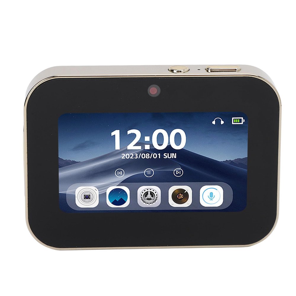 64MP 4K Digital Camera with 3 Inch Touchscreen, 120 Degree Wide Angle, Music Player, 3600mAh, for Multi Camera Shoot (Gold)