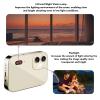 64MP 4K Digital Camera with 3 Inch Touchscreen, 120 Degree Wide Angle, Music Player, 3600mAh, for Multi Camera Shoot (Gold) view 3