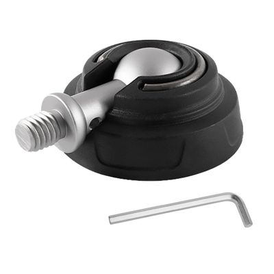 Universal 3/8" Rubber Foot Tripod Rubber Stainless Steel Non Slip Foot Pad Ball Head Design 50mm Diameter Camera Tripod Foot Replacement Photography Accessories for Tripod Monopod