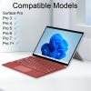 Zoof Type Cover for Microsoft Surface Pro 7+ / Pro 7/6 / 5/4 / 3, 12.3 inch, Ultra-Slim Wireless Bluetooth Tablet Keyboard with Multi Touchpad (Poppy Red) view 2