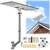 for Starlink Gen 3 Mount Stainless Steel Long Wall Mounting Bracket, 160 Adjustable Starlink Pole Mount with Gen3 Pipe Adapter, Wall Mounting kit for Star Link Standard 4/4x Dishes view 1