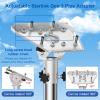 for Starlink Gen 3 Mount Stainless Steel Long Wall Mounting Bracket, 160 Adjustable Starlink Pole Mount with Gen3 Pipe Adapter, Wall Mounting kit for Star Link Standard 4/4x Dishes view 3