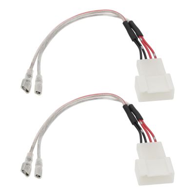 ECSiNG 2Pcs Car Speaker Wiring Harness Connector Dash Tweeter Speaker Cable Connector Compatible with Toyota Corolla/Camry/RAV4, Compatible with Subaru Forester/Impreza