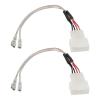 ECSiNG 2Pcs Car Speaker Wiring Harness Connector Dash Tweeter Speaker Cable Connector Compatible with Toyota Corolla/Camry/RAV4, Compatible with Subaru Forester/Impreza view 1