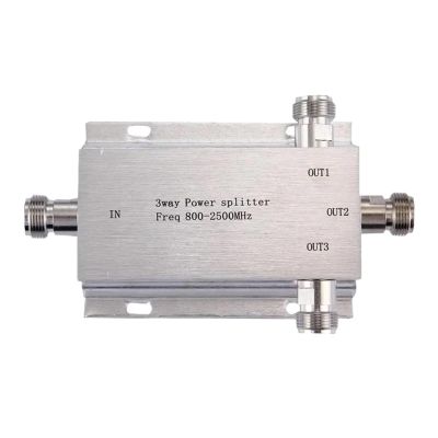 CHUNYE 2-3 Way N Female Power Splitter Telecom (380~2500MHz) N Type Power Divider,Booster Accessory SMA Divider for Communication(3WAY)