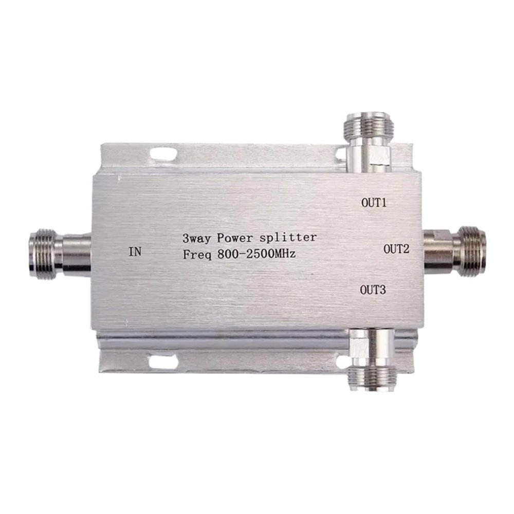 CHUNYE 2-3 Way N Female Power Splitter Telecom (380~2500MHz) N Type Power Divider,Booster Accessory SMA Divider for Communication(3WAY)