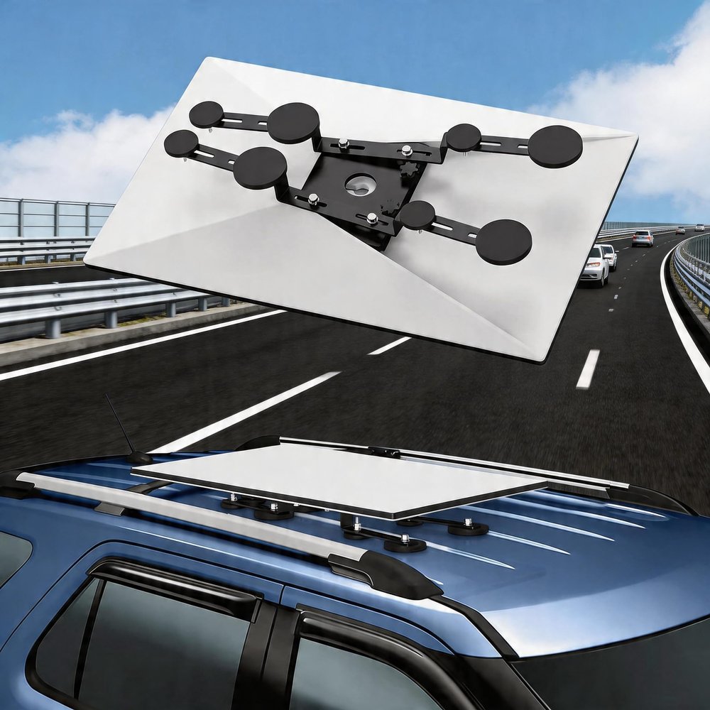 for Starlink Gen 3 Magnetic Roof Mount, Quick Release Mounting Kit with 8 Magnetic Bases, No-Drill Starlink Mount for RV, Boat, Truck & Metal Roof, Fits Standard 4/4x Dish